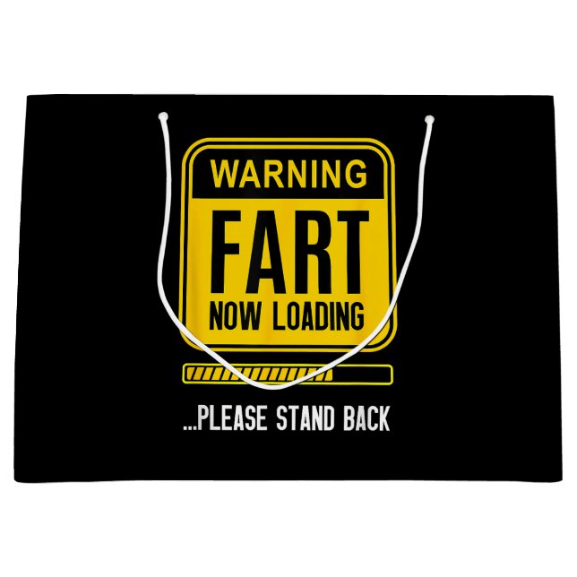 Funny Gag Große Geschenktüte (Vorderseite)