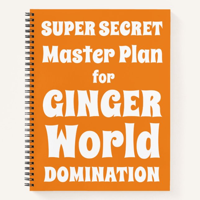Funny Gag Notebook für Gingers Redheads Notizbuch (Vorderseite)
