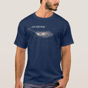 Funny Galaxy Space Location GPS Witzen T-Shirt