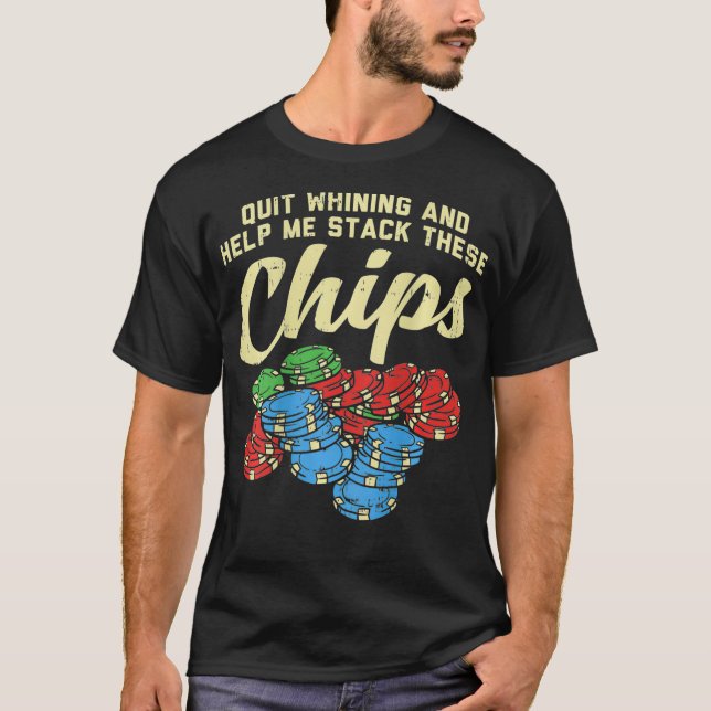 Funny Gambling Poker Player T-Shirt (Vorderseite)