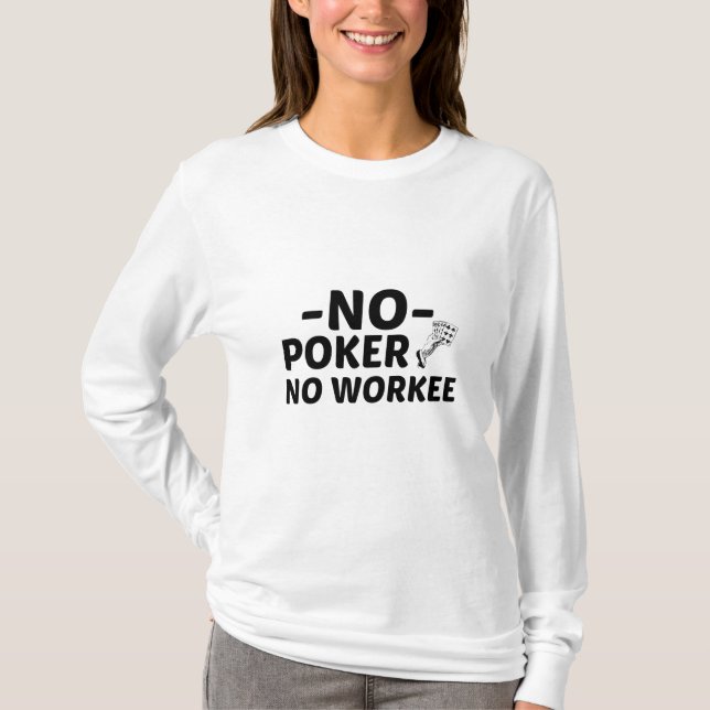 Funny Gambling Poker T-Shirt (Vorderseite)