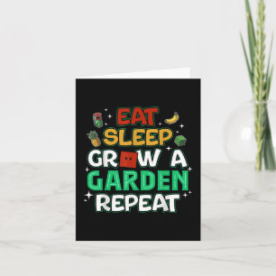 Funny Game Eat Sleep Groove Ein Garten Wiederholun Karte
