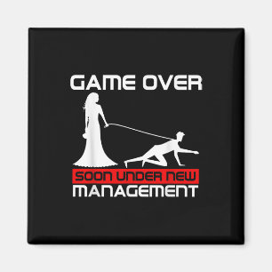 Funny Game Over Bride Geschenk Bachelorette Weddin Magnet