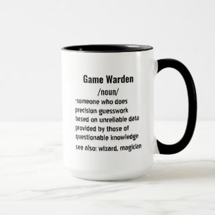 Funny Game Warden Definition Geschenke für Männer  Tasse