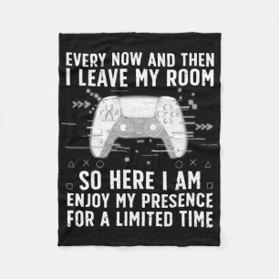 Funny Gamer Art for Men Women Gaming Gamer Video Fleecedecke