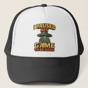 Funny Gamer Cap - Ich habe mein Spiel hier gestopp Truckerkappe