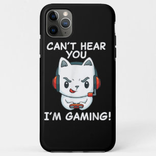 Funny Gamer Cat mit Kopfhörern kann dich nicht hör Case-Mate iPhone Hülle