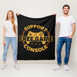 Funny Gamer Console Protest Gaming Fleecedecke