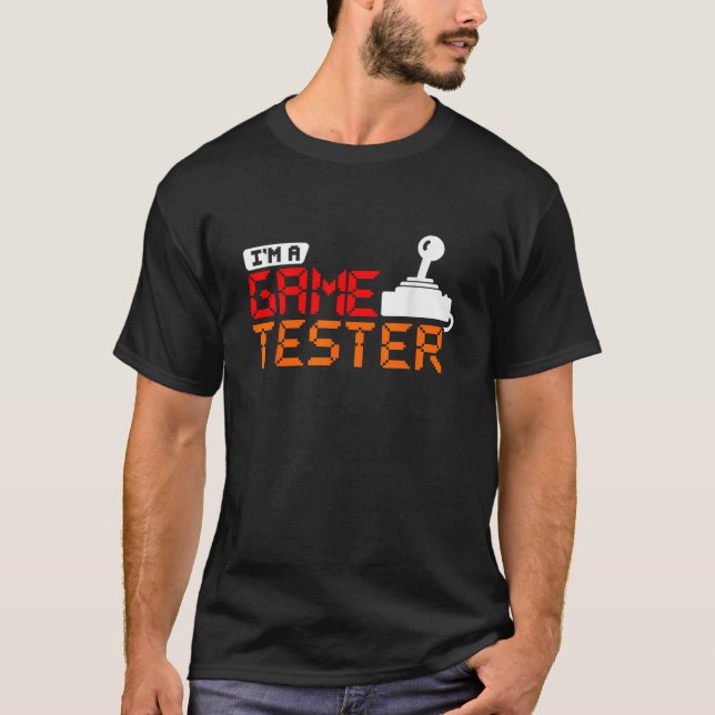 Funny Gamer für Video Game Players Game Tester T-Shirt (Vorderseite)