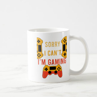 Funny Gamer Geschenk Sorry, dass ich nicht spielen Kaffeetasse