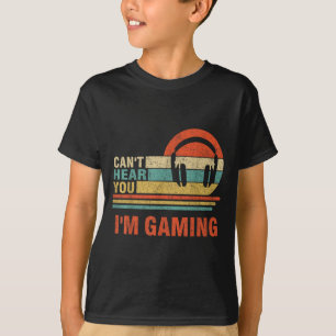 Funny Gamer Gift Headset Hört nicht, dass ich spie T-Shirt