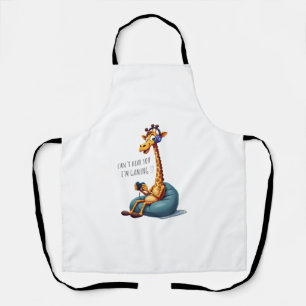 Funny Gamer Giraffe Gaming for Boys Men Video Game Schürze