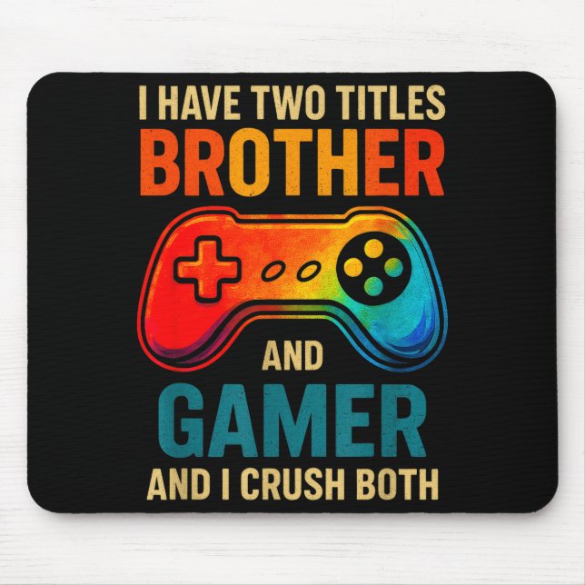 Funny Gamer Graphic Tee For Boys Teens Kids Video  Mousepad (Vorne)