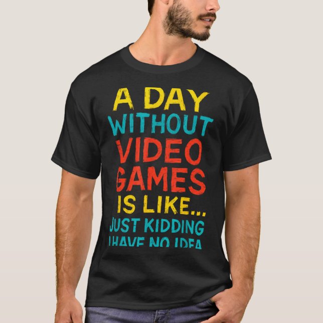 Funny Gamer Graphic Tee Men Boys Teens Video Gamin (Vorderseite)