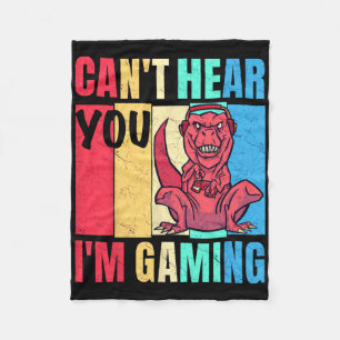 Funny Gamer Headset Gaming Hört nicht, dass ich Ga Fleecedecke