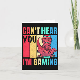 Funny Gamer Headset Gaming Hört nicht, dass ich Ga Karte