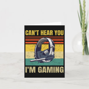 Funny Gamer Headset Kann dich nicht hören, ich bin Karte