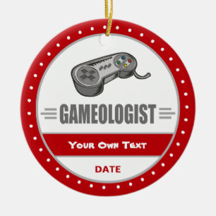 Funny Gamer Keramik Ornament