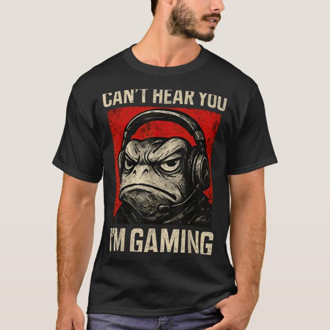 Funny Gamer Mpy Frog Art Men Women Boys Video Gami T-Shirt (Vorderseite)