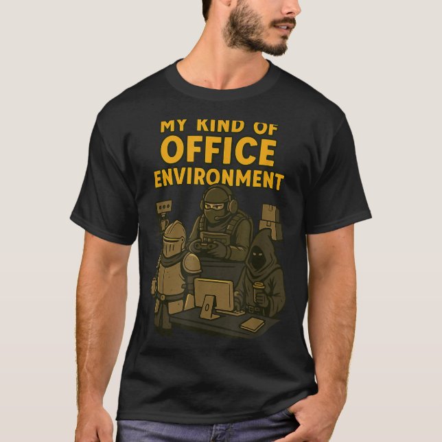 Funny Gamer Office Work Sarcasm Gamer Nerd Office  T-Shirt (Vorderseite)