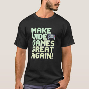 Funny Gamer Pixel Art Classic Video Game Apparel T-Shirt
