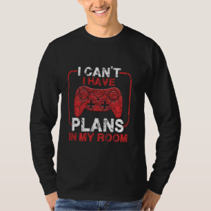 Funny Gamer plant in meinem Zimmer Video Games Boy T-Shirt