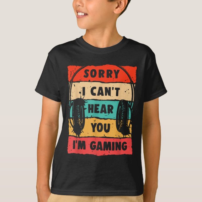 Funny Gamer Shirt für Teens Boys Men Video Gaming (Vorderseite)