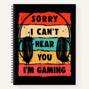 Funny Gamer Shirt für Teens Boys Men Video Gaming Notizbuch