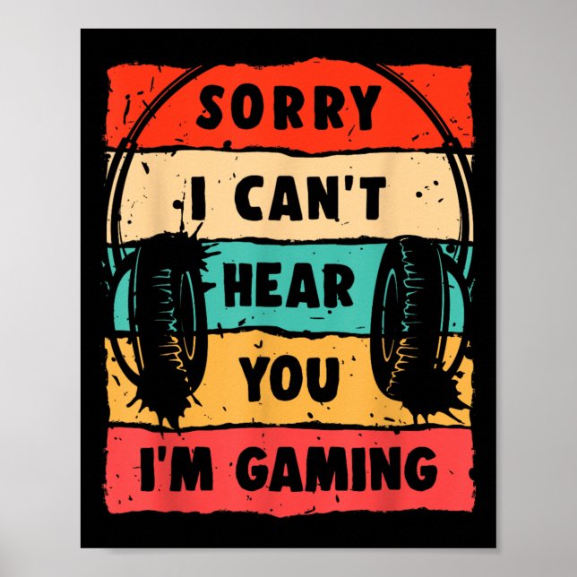 Funny Gamer Shirt für Teens Boys Men Video Gaming Poster (Vorne)