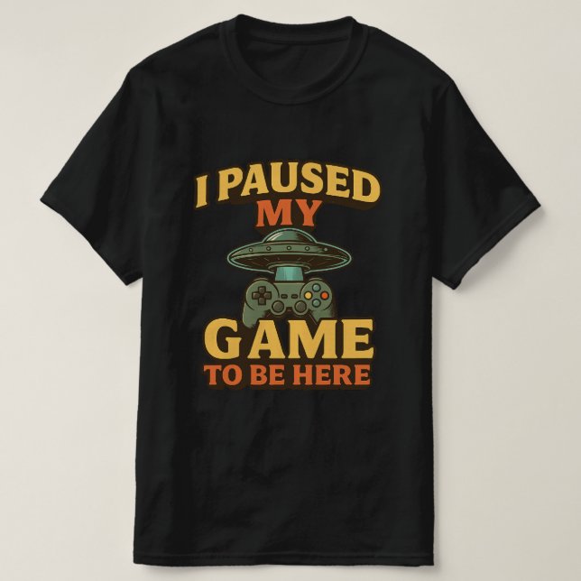 Funny Gamer T - Shirt - Ich habe mein Spiel hier g (Design vorne)