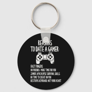 Funny Gamer Text Design - Gamer Boyfriend -fun - V Schlüsselanhänger