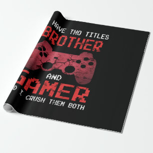Funny Gamer Vintage Videospiele für Boys Brother Geschenkpapier