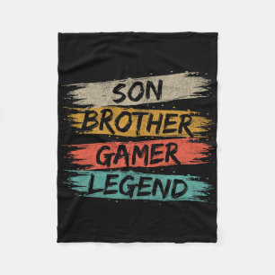 Funny Gamer Vintage Videospiele für Boys Brother S Fleecedecke