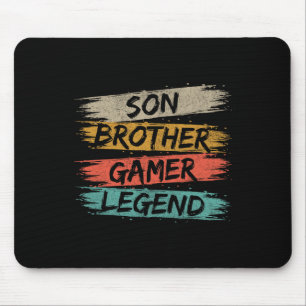 Funny Gamer Vintage Videospiele für Boys Brother S Mousepad
