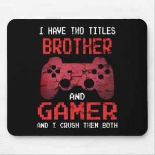 Funny Gamer Vintage Videospiele für Boys Brother S Mousepad