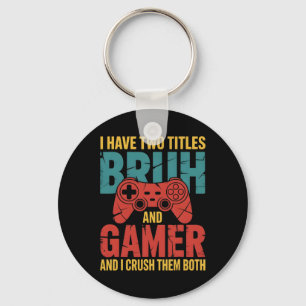 Funny Gamer Vintage Videospiele für Boys Brother S Schlüsselanhänger
