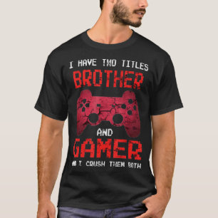 Funny Gamer Vintage Videospiele für Boys Brother S T-Shirt