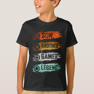 Funny Gamer Vintage Videospiele für Boys Brother S T-Shirt