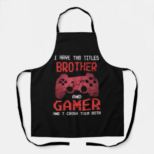 Funny Gamer Vintage Videospiele für Boys Brother Schürze