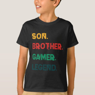 Funny Gamer Vintage Videospiele für Boys Son Broth T-Shirt