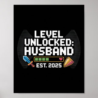 Funny Gamer Wedding Verlobung T-Shirt Poster