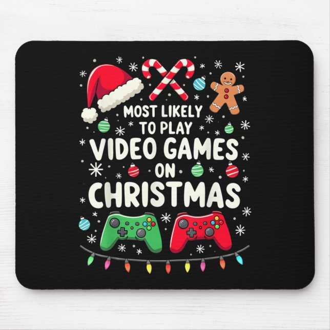 Funny Gamer wird höchstwahrscheinlich Videospiele  Mousepad (Vorne)