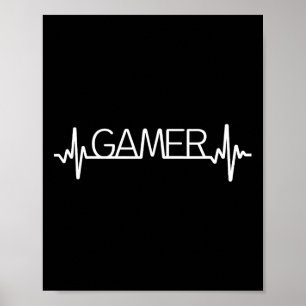 Funny Gaming Art für Männer Frauen Kinderspiel Vid Poster
