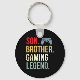 Funny Gaming Boys Girls Men Gamer Brother Video Ga Schlüsselanhänger