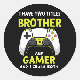 Funny Gaming Boys Girls Men Gamer Video Game 2 Runder Aufkleber
