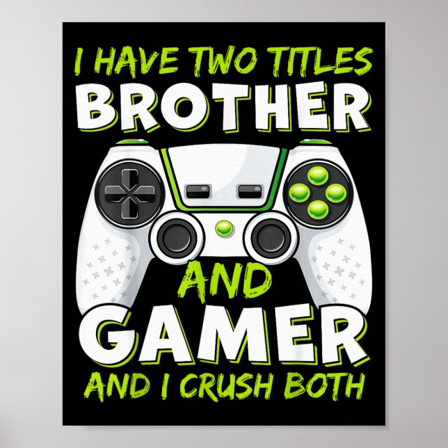 Funny Gaming Boys Girls Men Gamer Video Game  Poster (Vorne)