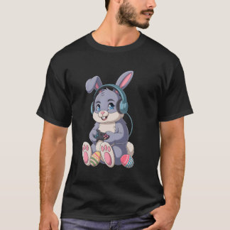 Funny Gaming Bunny Easter Gamer Rabbit Video Game  T-Shirt