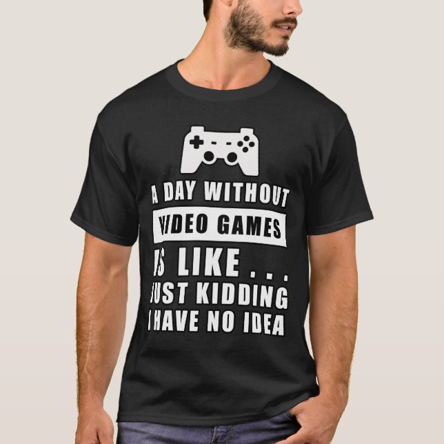 Funny Gaming Design T-Shirt (Vorderseite)