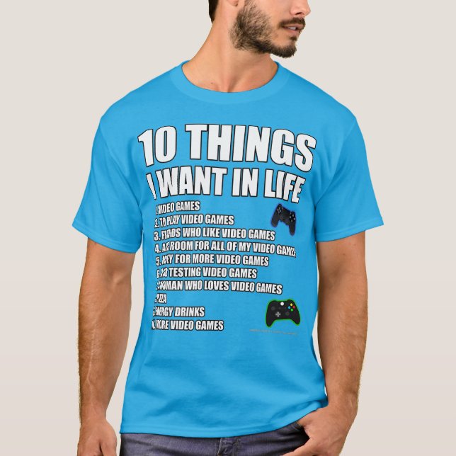 Funny Gaming for Men Video Game Neuheit Geschenk T-Shirt (Vorderseite)