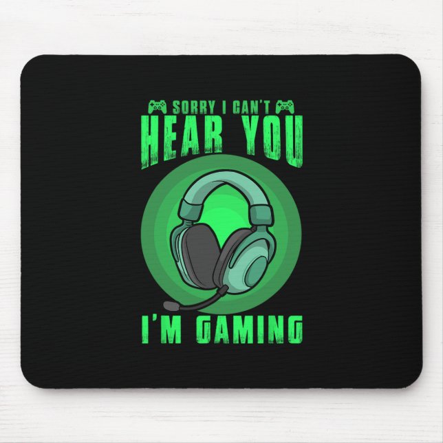 Funny Gaming Gamer Game Controller Video Gaming Fo Mousepad (Vorne)